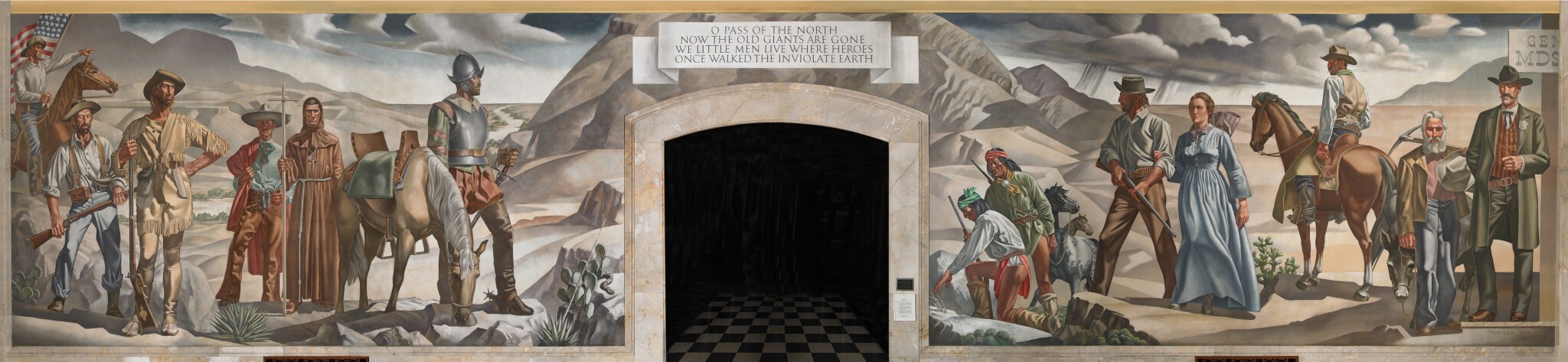 Tom Lea's mural Pass of the North, 1938 DIGIE