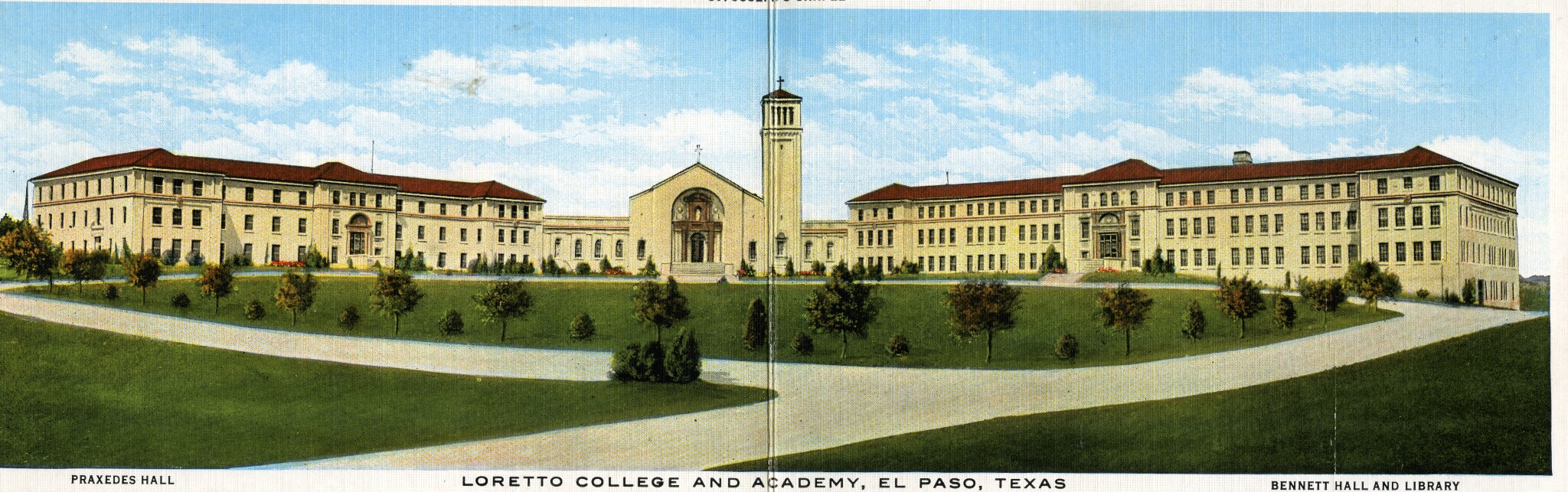 Postcard of Loretto College and Academy, 1920s DIGIE