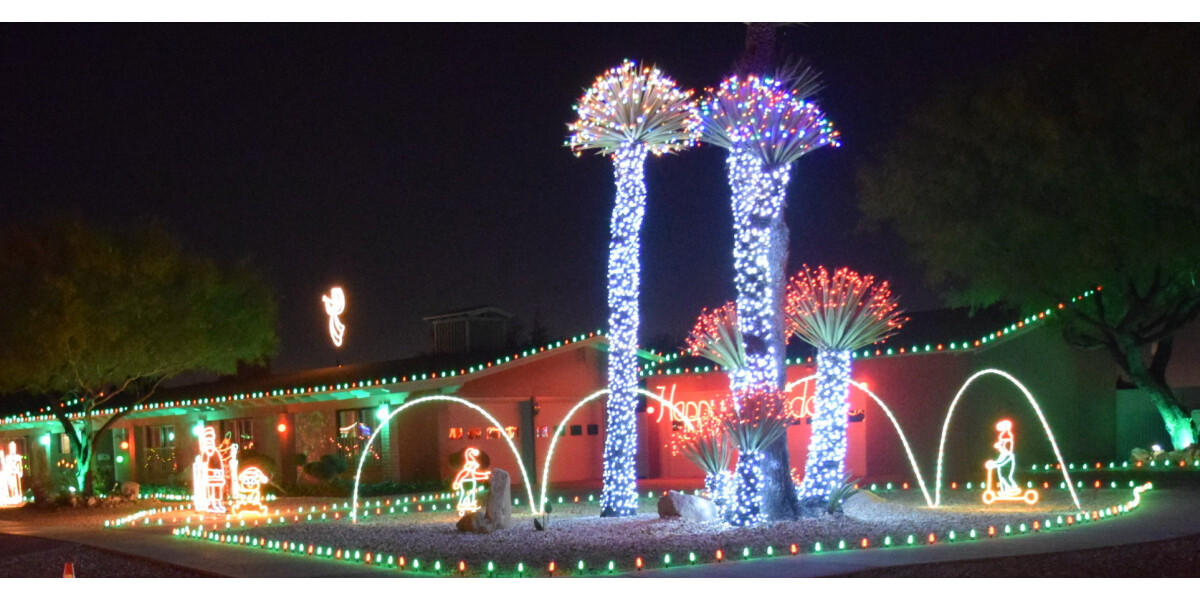 Eastridge Community Christmas Lights 2015 wall
