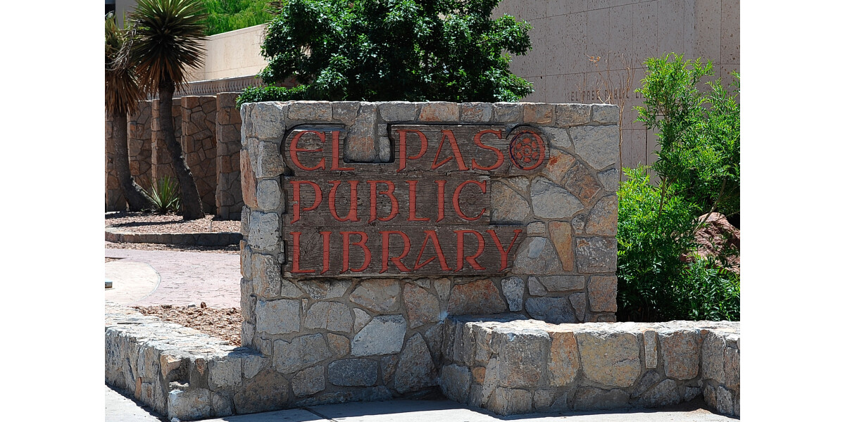 El Paso Public library main branch wall