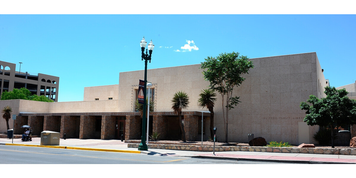 El Paso Public library main branch wall