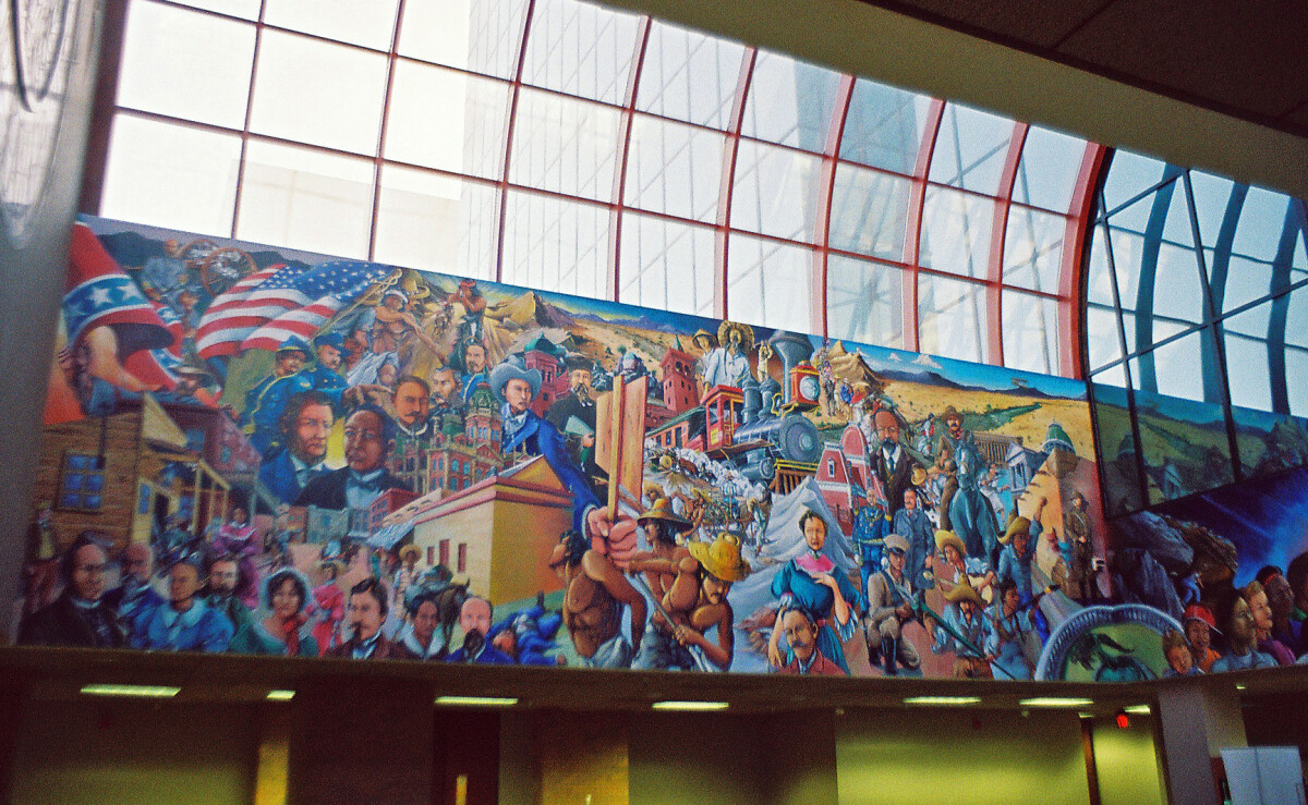 Mural Our History In County Courthouse Wall