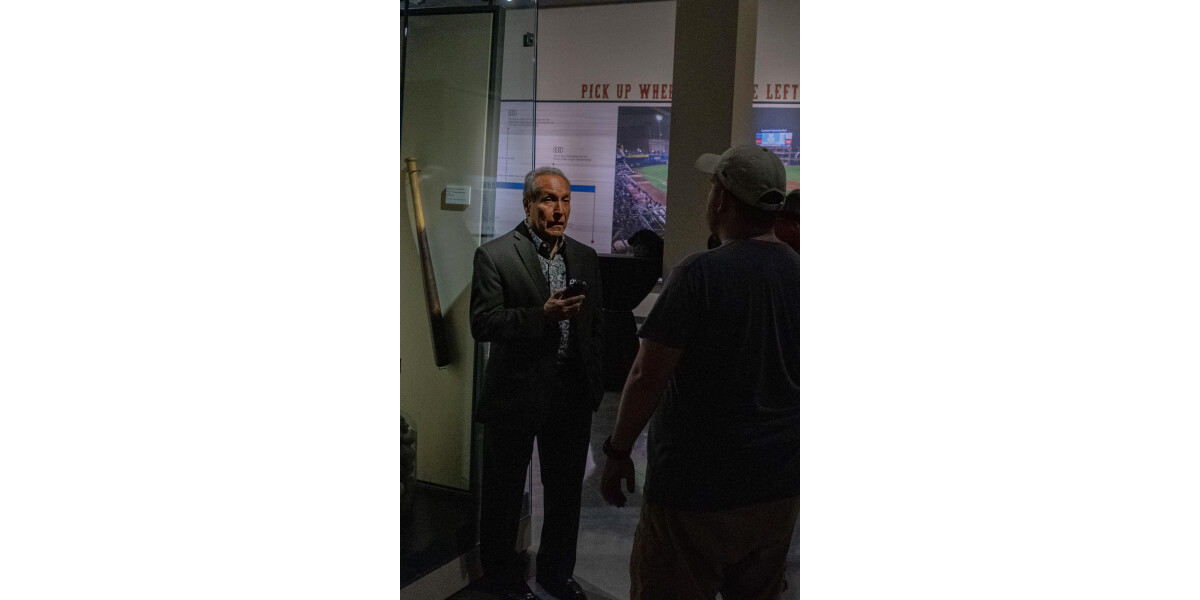 Opening Night of Bases Loaded El Paso and Beyond at EPMH wall