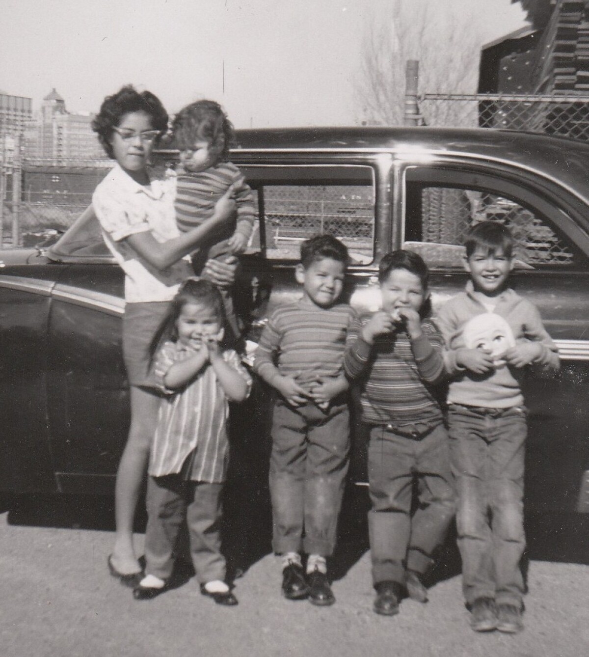 Car with Downtown in Background